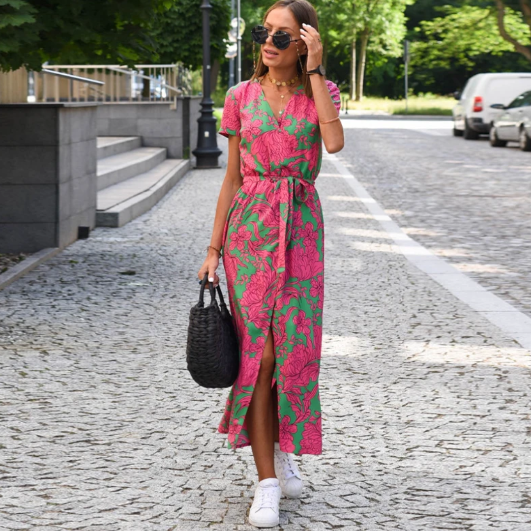 Light Summer Dress - Avery-pink-S-The Livary