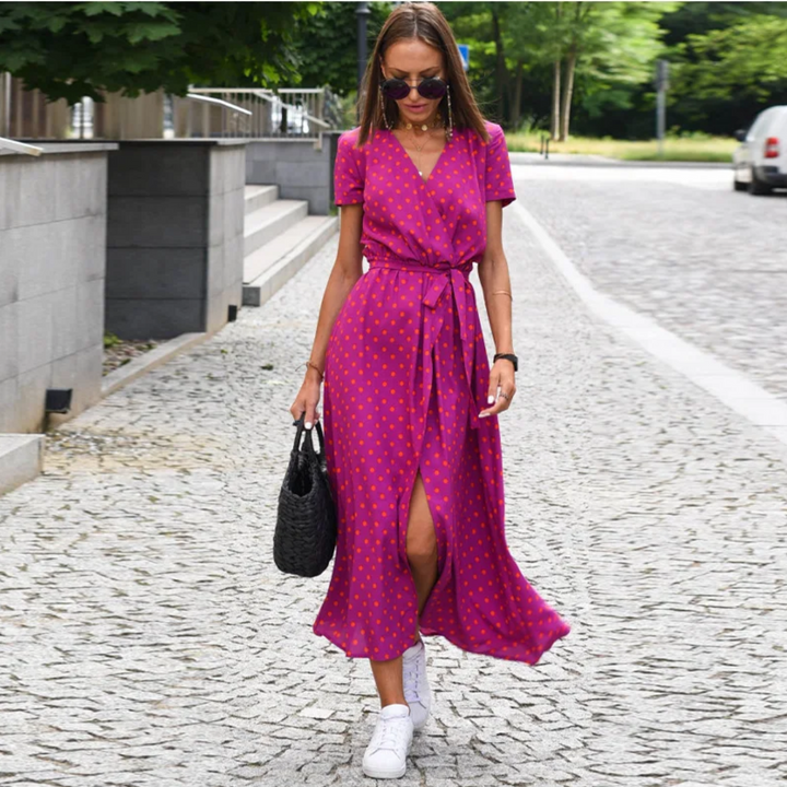 Light Summer Dress - Avery-red dot-S-The Livary