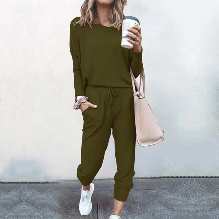 Oversized Ladies Tracksuit - Velana-pink-S-The Livary