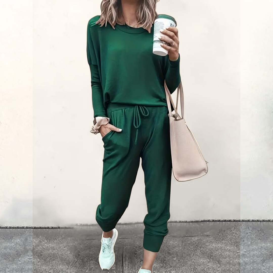 Oversized Ladies Tracksuit - Velana-green-S-The Livary