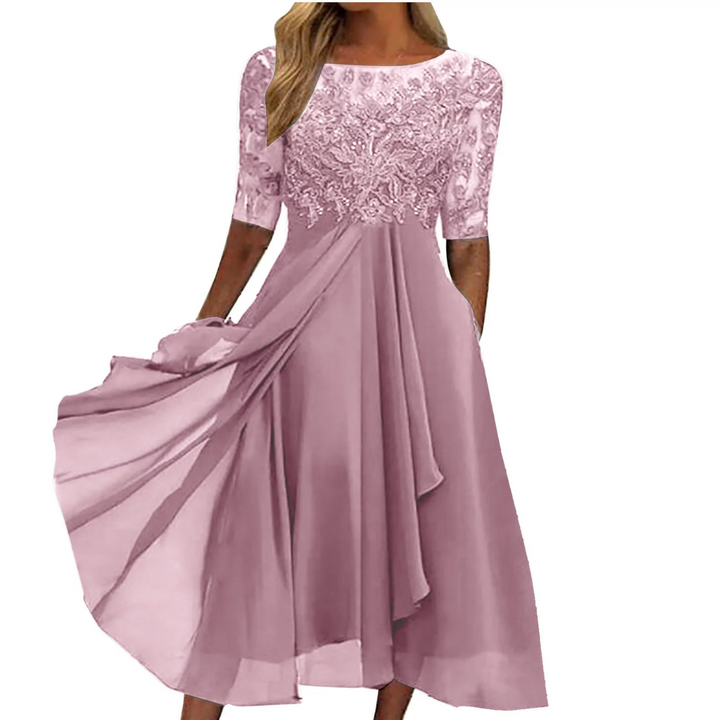 Elastic Summer Dress - Isabel-pink-S-The Livary