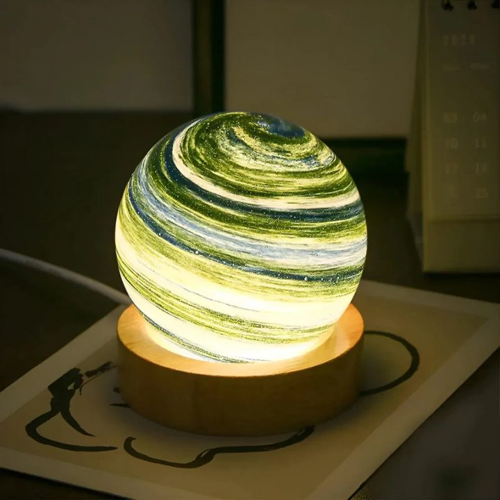 3D Mini Planet Lamp - CosmoSphere-Uranus-The Livary