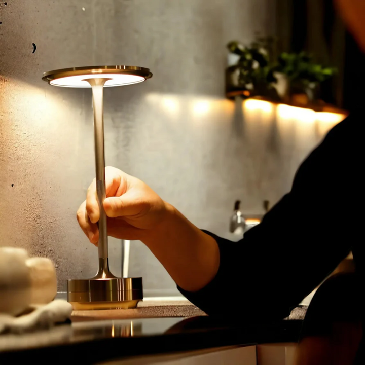 Atmospheric Luxury Table Lamp - LumoVibe-gold-The Livary