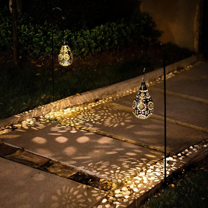 Solar Energy Outdoor Hanging Lamp - LumaBright-The Livary