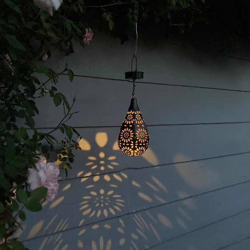 Solar Energy Outdoor Hanging Lamp - LumaBright-The Livary