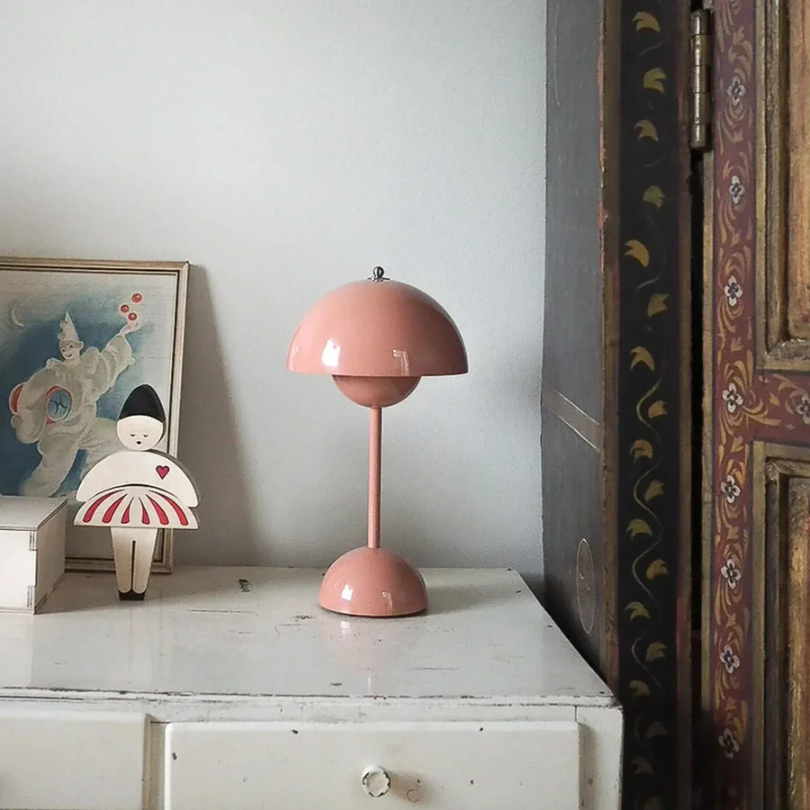 Modern Touch Sensitive Table Lamp - LumiTouch-red-1-The Livary
