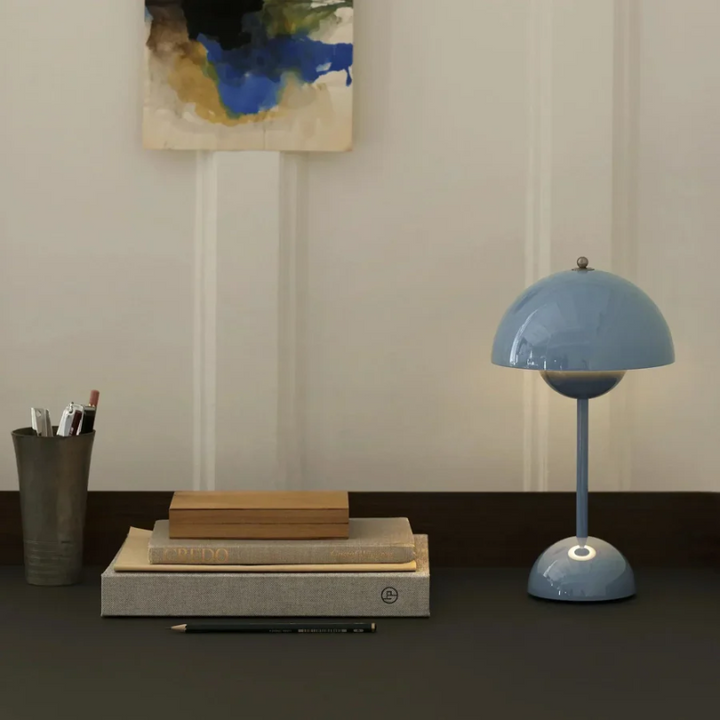 Modern Touch Sensitive Table Lamp - LumiTouch-light blue-The Livary