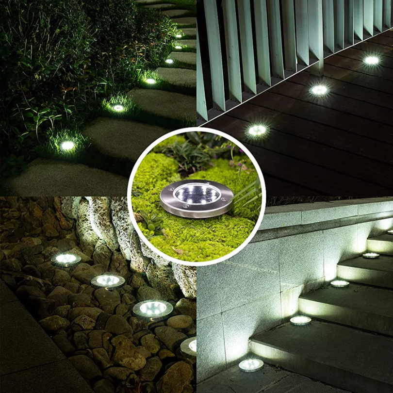 Rechargeable Solar Energy Lighting - EcoGlow-white-4 pieces-The Livary