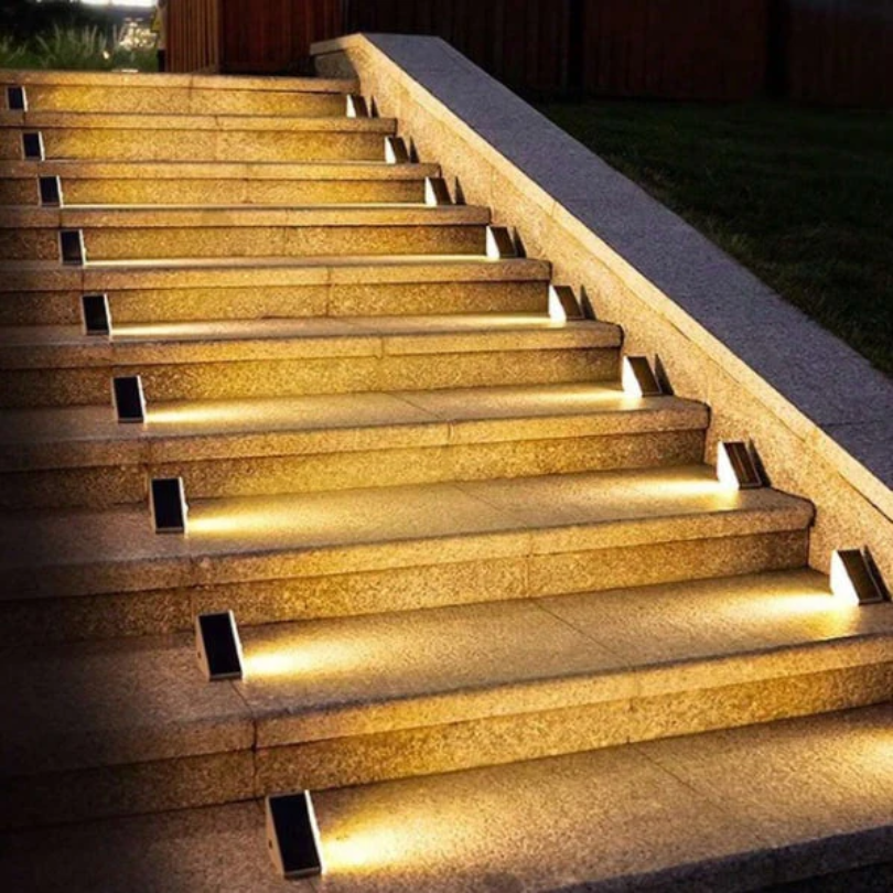 Solar Energy Stair Lighting - SolarStep-4-The Livary