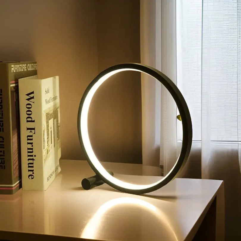 Dimmable LED Night Light - LumaCircle-black-1-The Livary