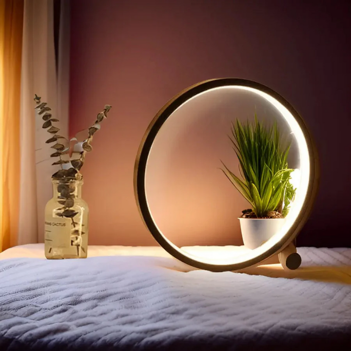 Dimmable LED Night Light - LumaCircle-black-1-The Livary