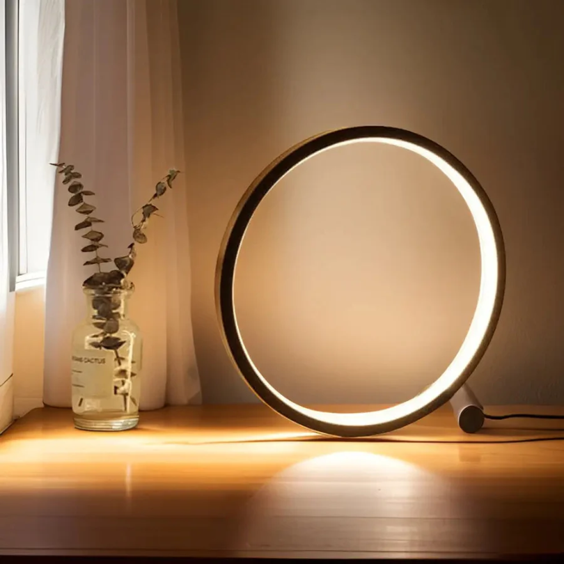 Dimmable LED Night Light - LumaCircle-black-1-The Livary