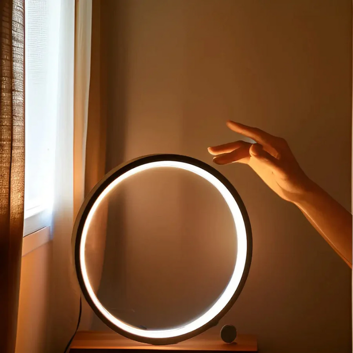 Dimmable LED Night Light - LumaCircle-black-1-The Livary