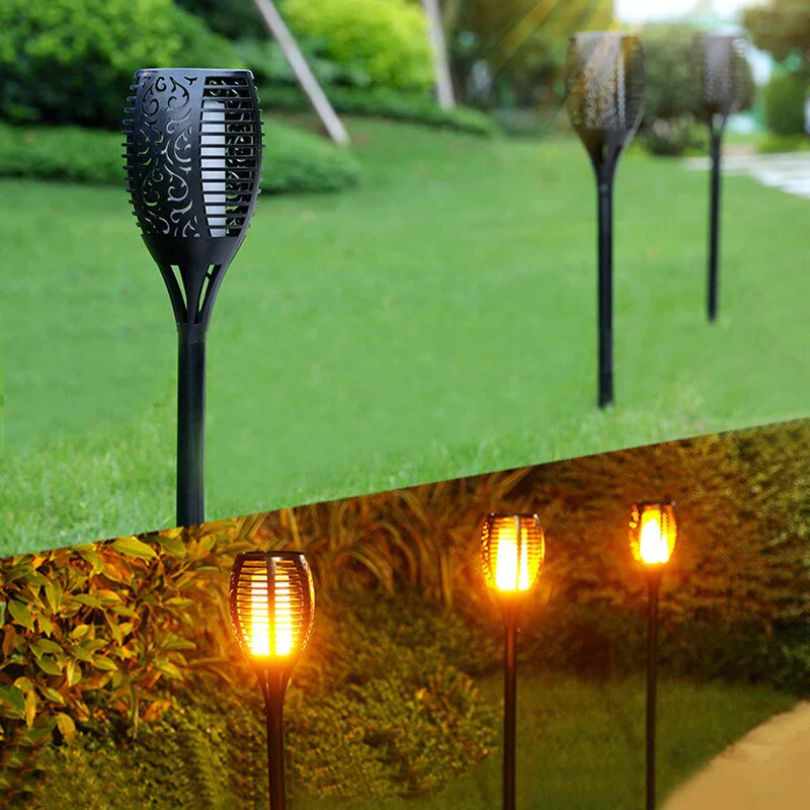 Garden Torches LED Lighting - SolarFlame-The Livary
