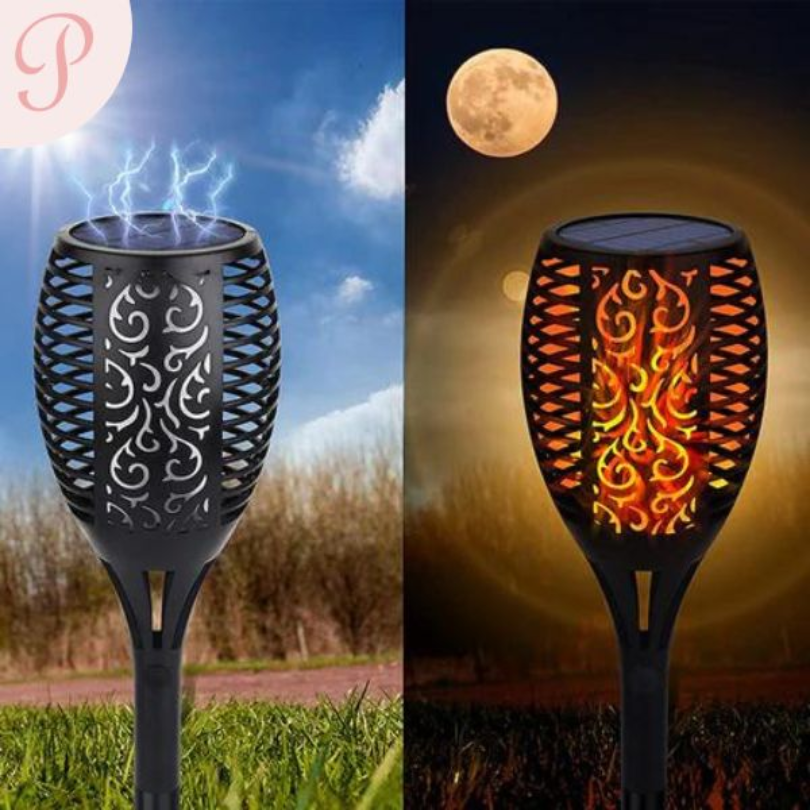 Garden Torches LED Lighting - SolarFlame-The Livary