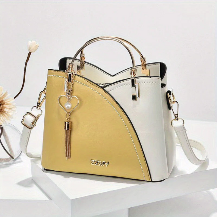 Chic Ladies Handbag - LuxeGrace-yellow-The Livary