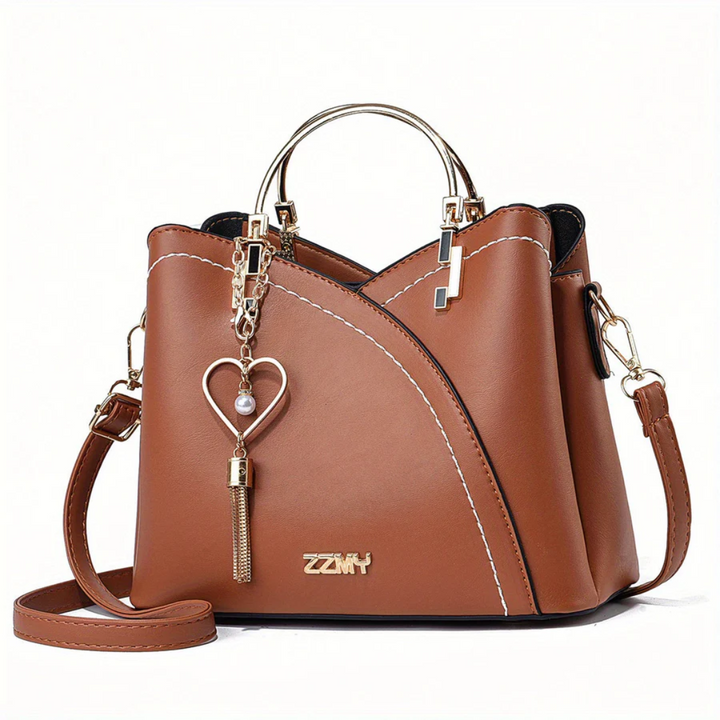 Chic Ladies Handbag - LuxeGrace-earth-yellow-solid-colour-The Livary