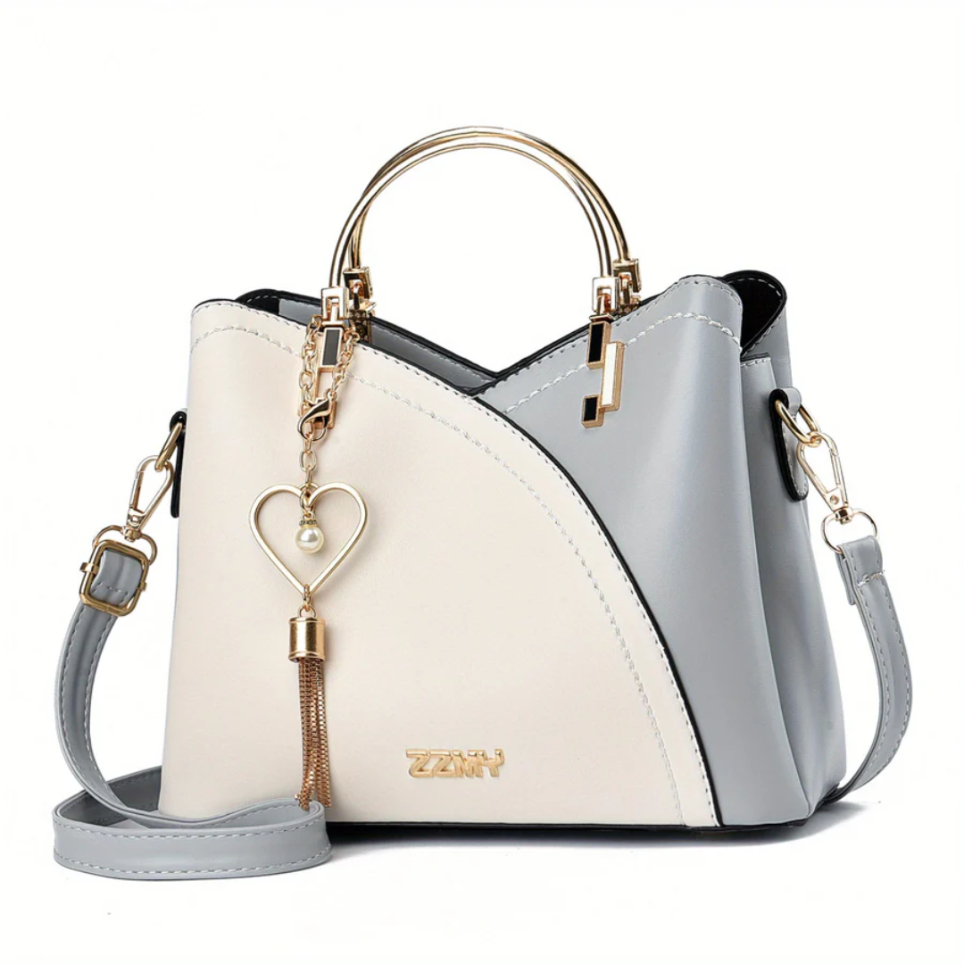 Chic Ladies Handbag - LuxeGrace-light grey-The Livary