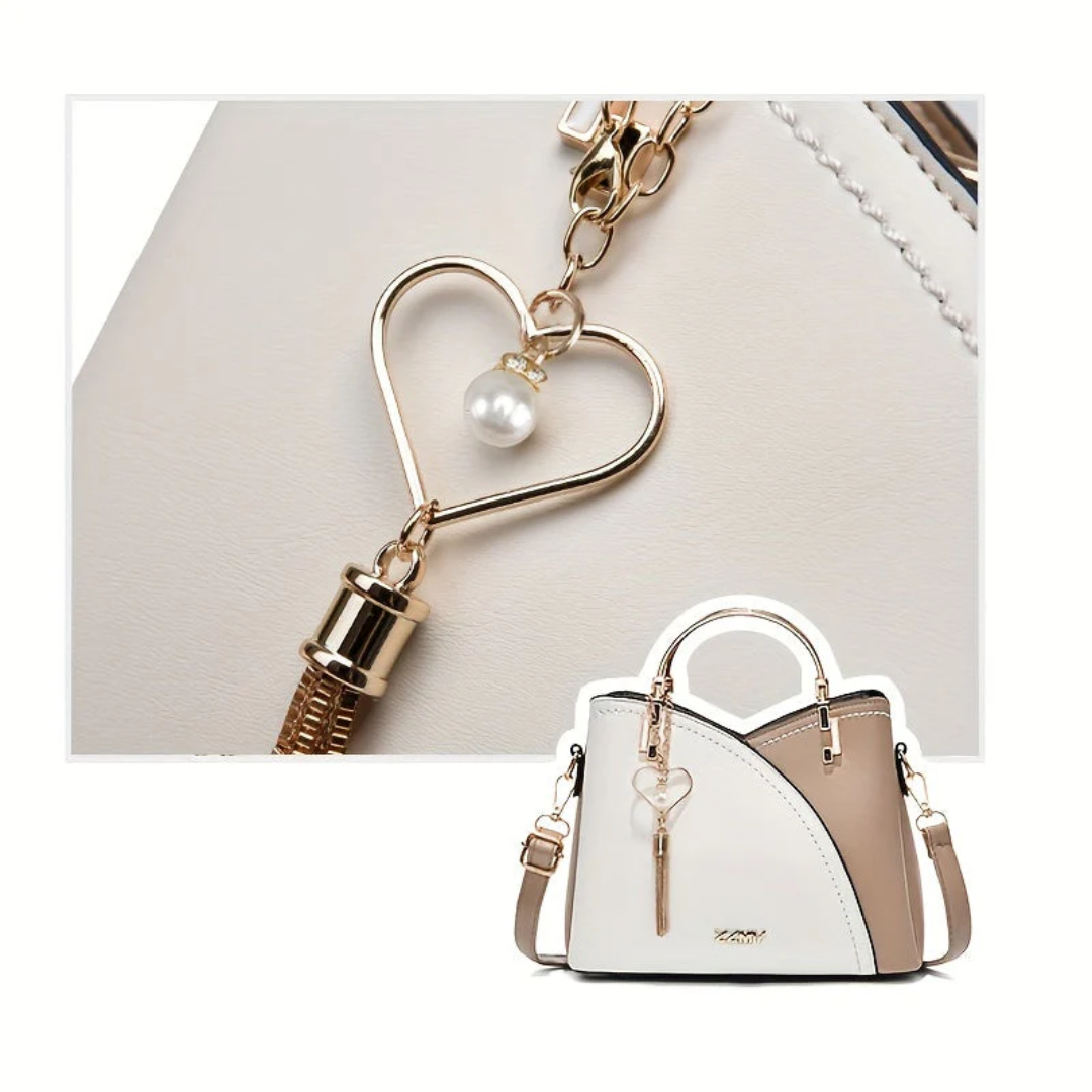 Chic Ladies Handbag - LuxeGrace-light blue-The Livary