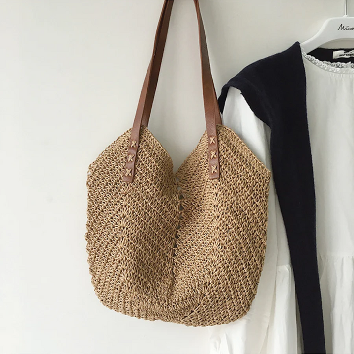 Stylish Shoulder Bag for Women - BreezeWoven-brown-The Livary
