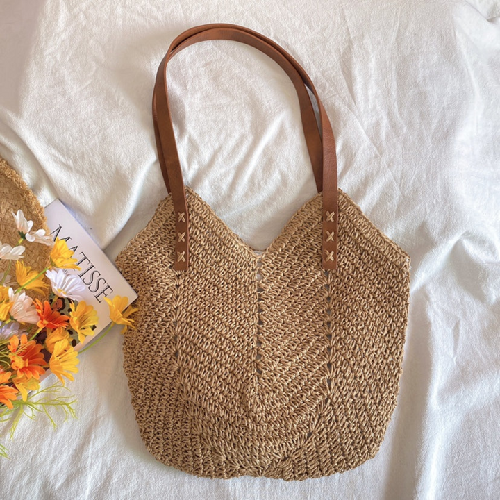 Stylish Shoulder Bag for Women - BreezeWoven-white-The Livary