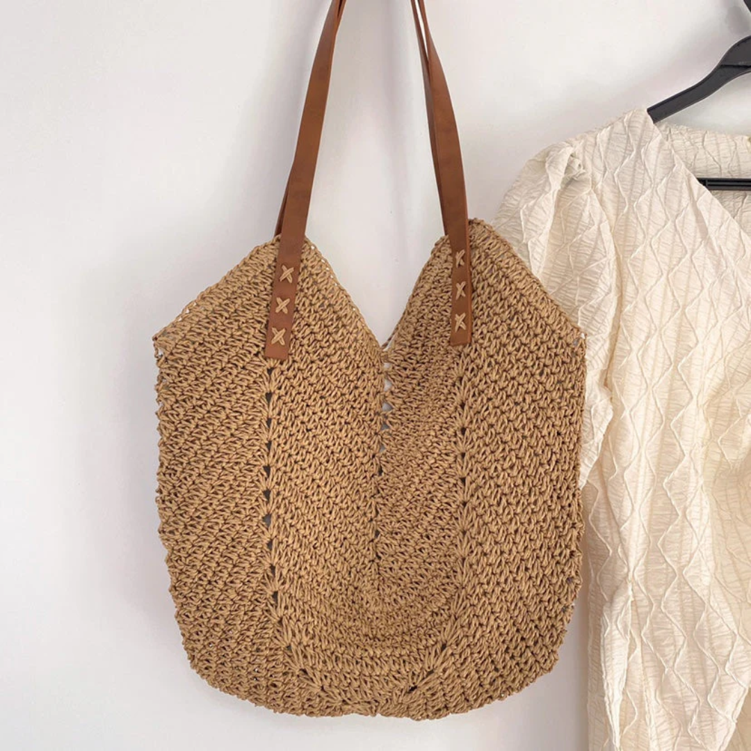 Stylish Shoulder Bag for Women - BreezeWoven-white-The Livary