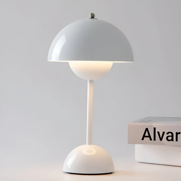 Scandinavian Table Lamp with Luminous Flair - NordicBeam-white-The Livary