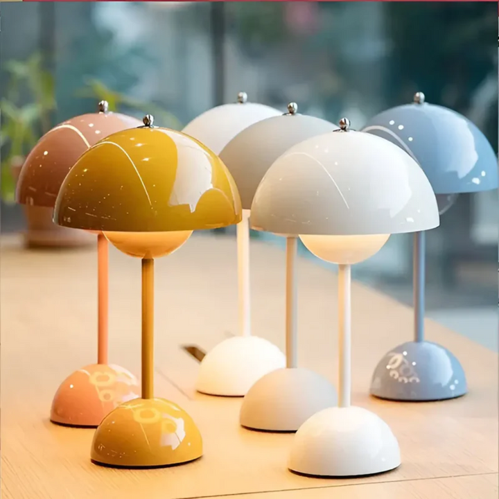 Scandinavian Table Lamp with Luminous Flair - NordicBeam-pink-The Livary