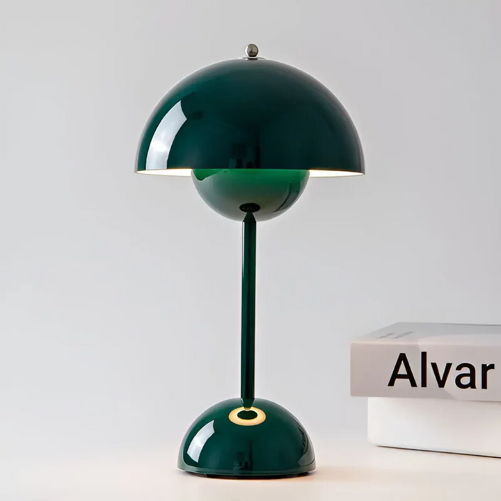 Scandinavian Table Lamp with Luminous Flair - NordicBeam-green-The Livary