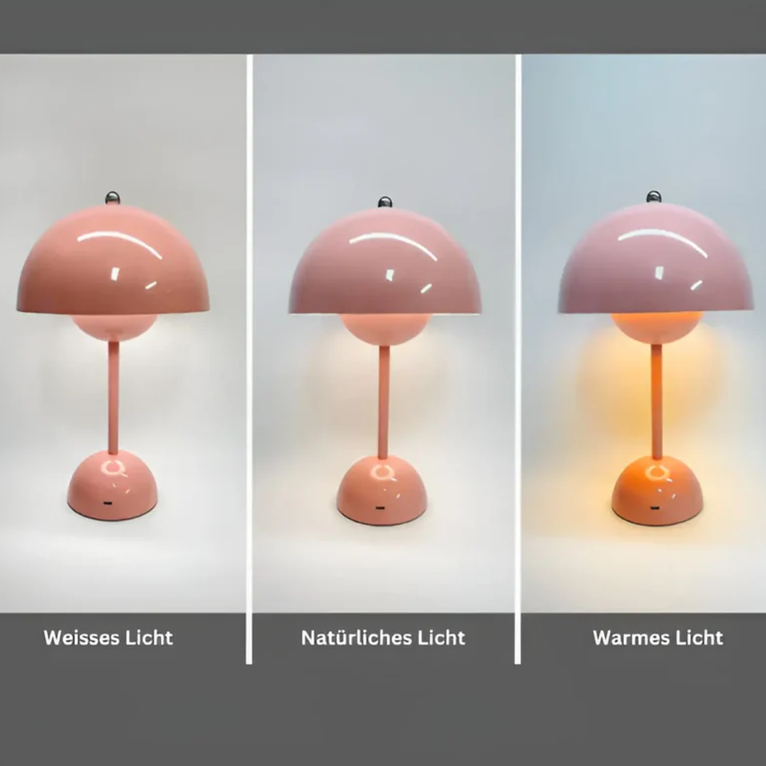 Scandinavian Table Lamp with Luminous Flair - NordicBeam-pink-The Livary