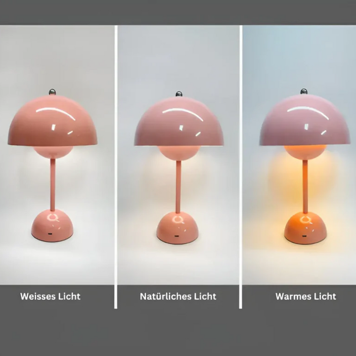 Scandinavian Table Lamp with Luminous Flair - NordicBeam-pink-The Livary