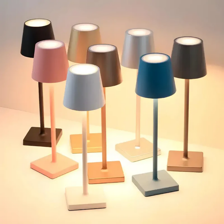 Multifunctional Wireless Rechargeable Table Lamp - NordicAura-black-1-The Livary