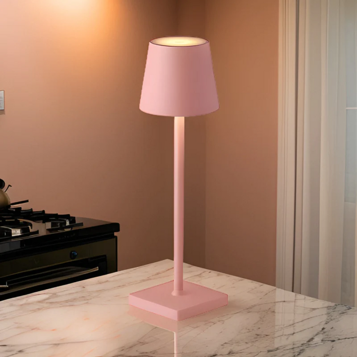 Multifunctional Wireless Rechargeable Table Lamp - NordicAura-pink-The Livary