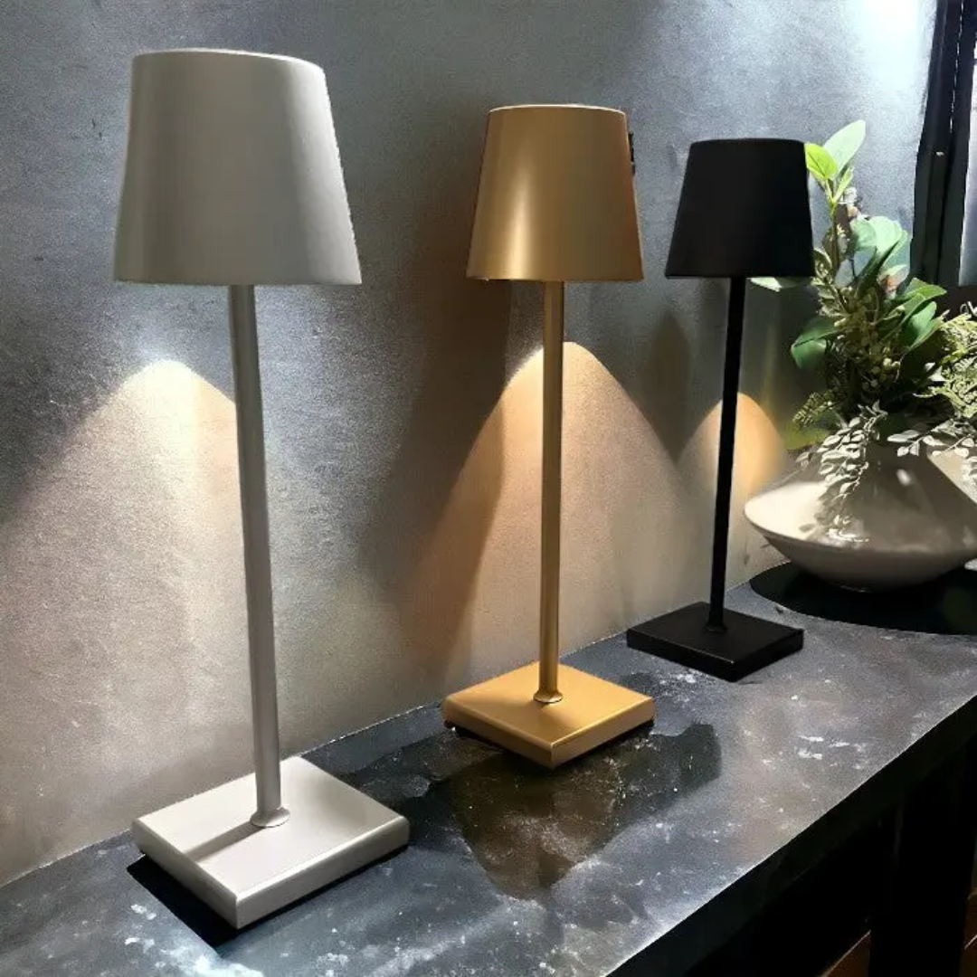 Multifunctional Wireless Rechargeable Table Lamp - NordicAura-white-The Livary