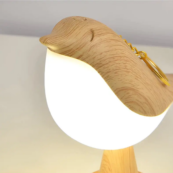 Stylish LED Bird Lamp with Touch Control and Aromatherapy - FeatherGlow-grey-The Livary