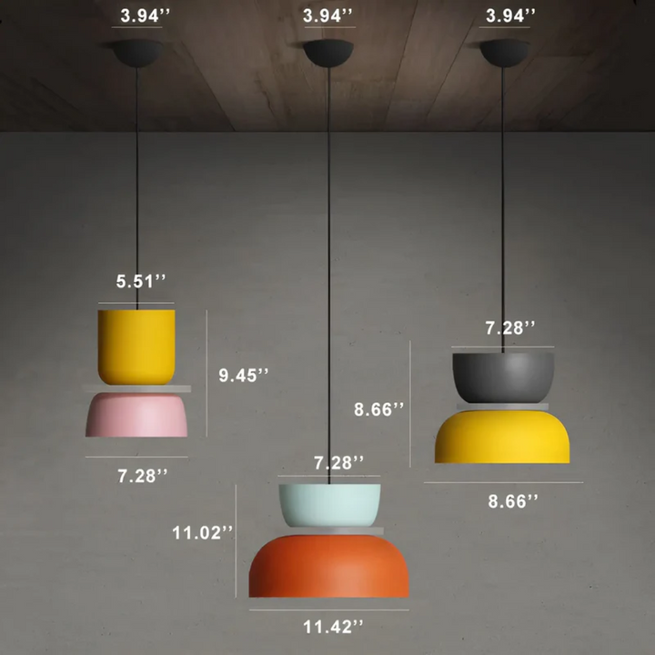 Colourful and Trendy Macaron LED Pendant Light - VividGlow