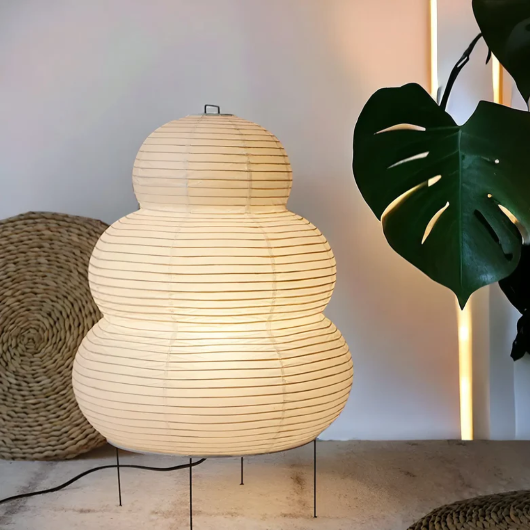 Japanese Wabi-Sabi Floor Lamp - SereneAura