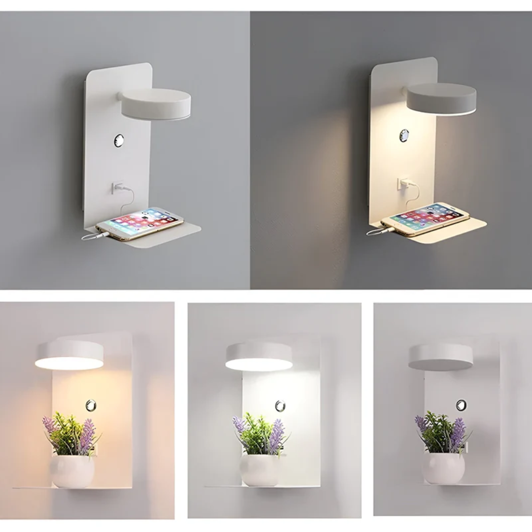 LED Wall Lamp - PowerGlow-black-EU-The Livary