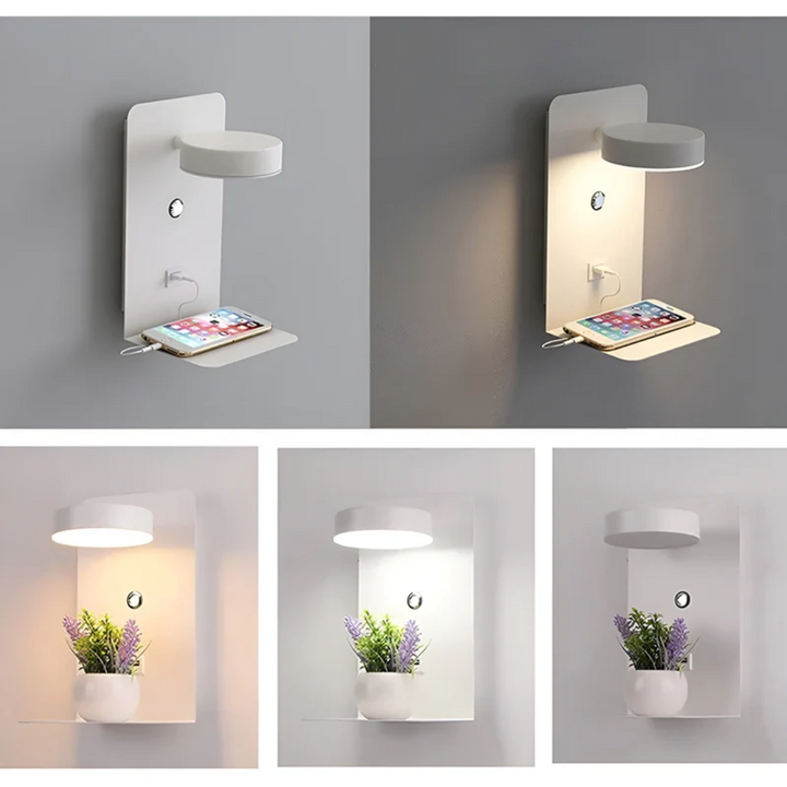 LED Wall Lamp - PowerGlow-black-EU-The Livary
