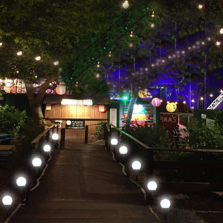3 Pieces Waterproof LED Solar Garden Lights - SunLuxe Orbs-The Livary