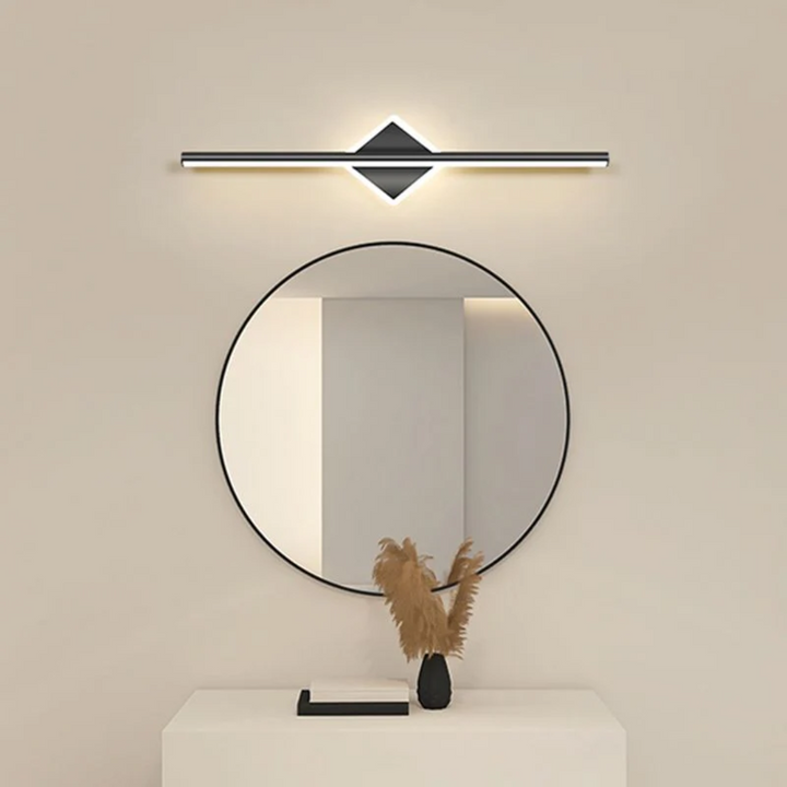 Modern LED Wall Lamp - OpalEdge-Square-black-1-15.75 inches-The Livary