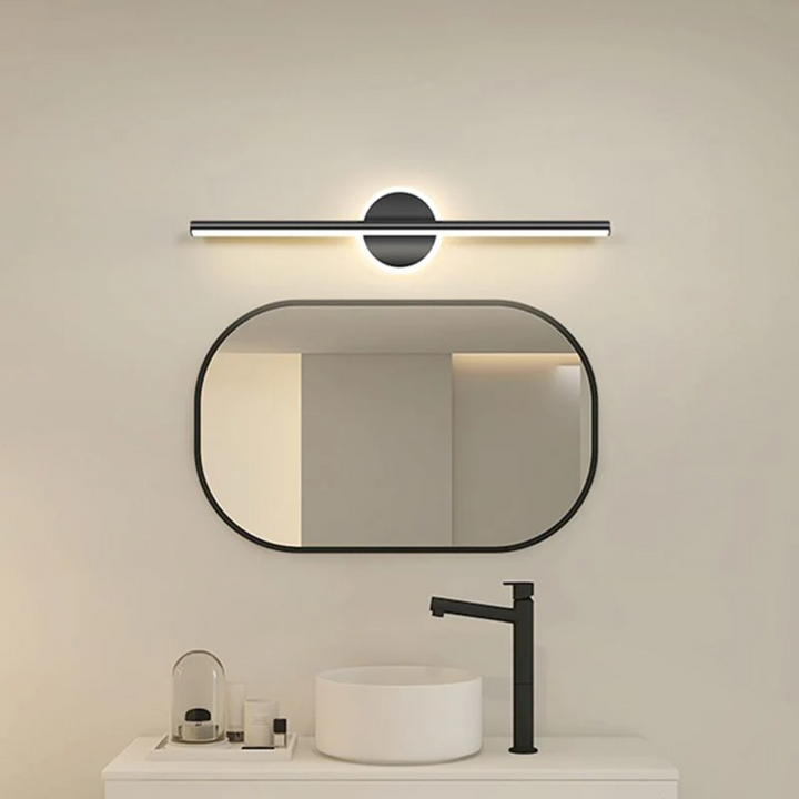 Modern LED Wall Lamp - OpalEdge-Round-black-1-15.75 inches-The Livary