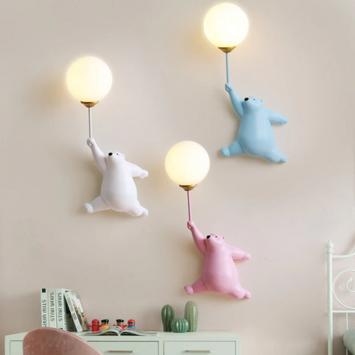 Design Beer LED Wall Lamp - TeddyGlow-white-A-The Livary