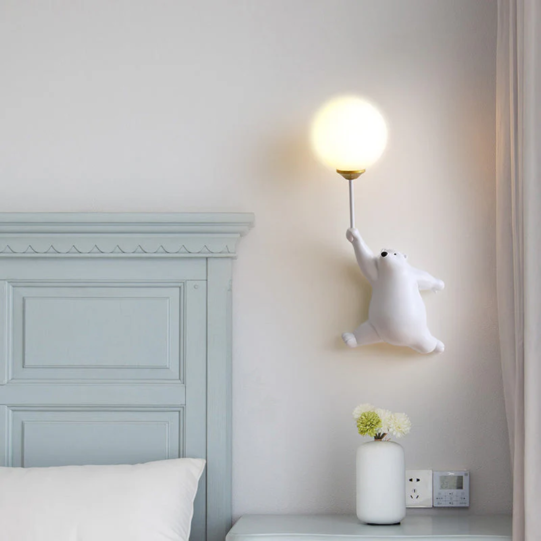 Design Beer LED Wall Lamp - TeddyGlow-white-A-The Livary