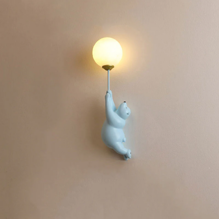 Design Beer LED Wall Lamp - TeddyGlow-blue-B-The Livary