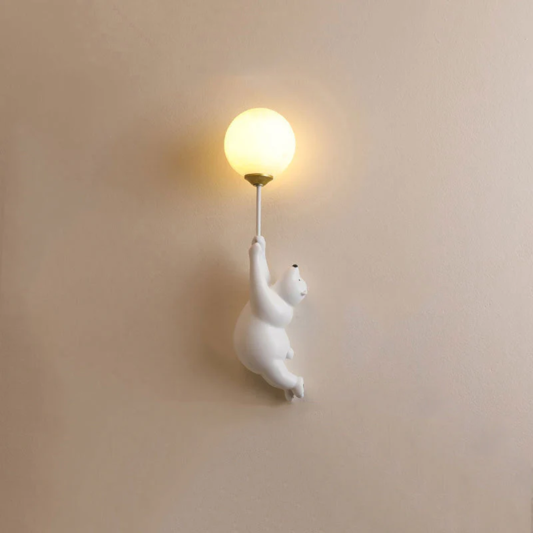 Design Beer LED Wall Lamp - TeddyGlow-white-B-The Livary