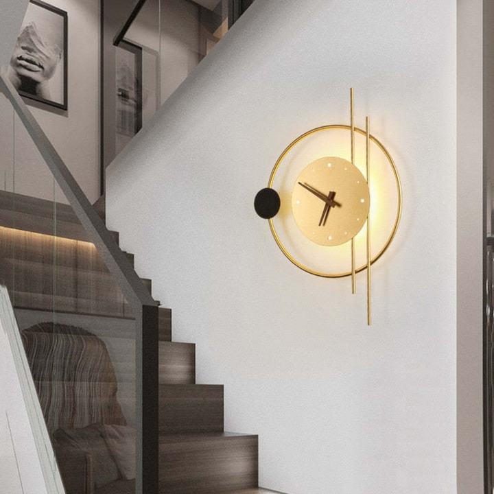 Modern LED wall clock lamp - Chronos