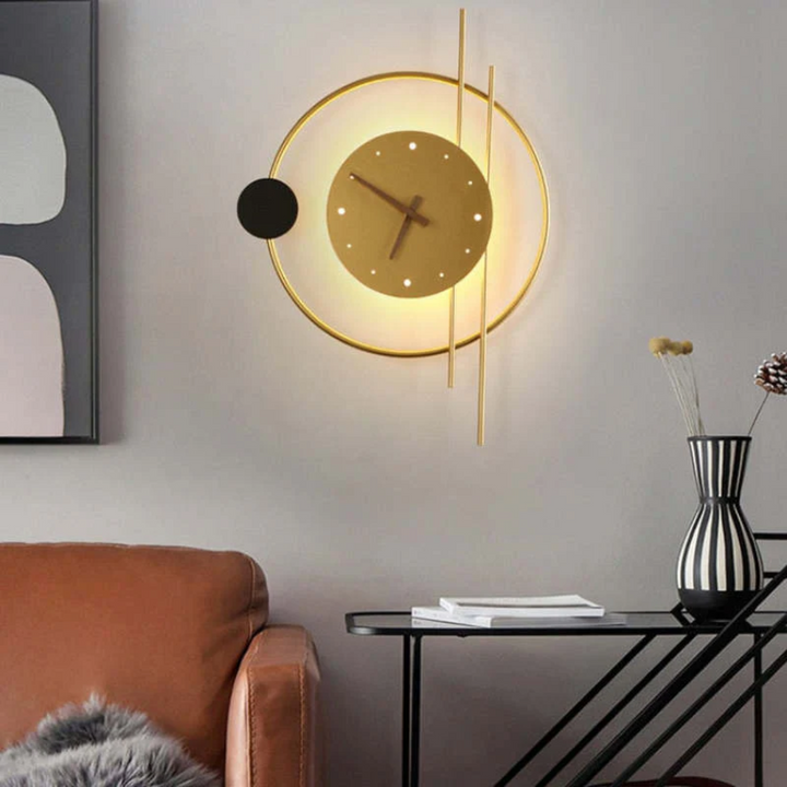 Modern LED wall clock lamp - Chronos