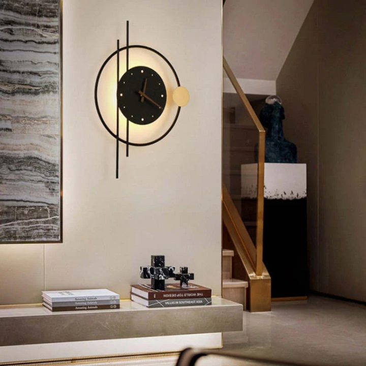 Modern LED wall clock lamp - Chronos