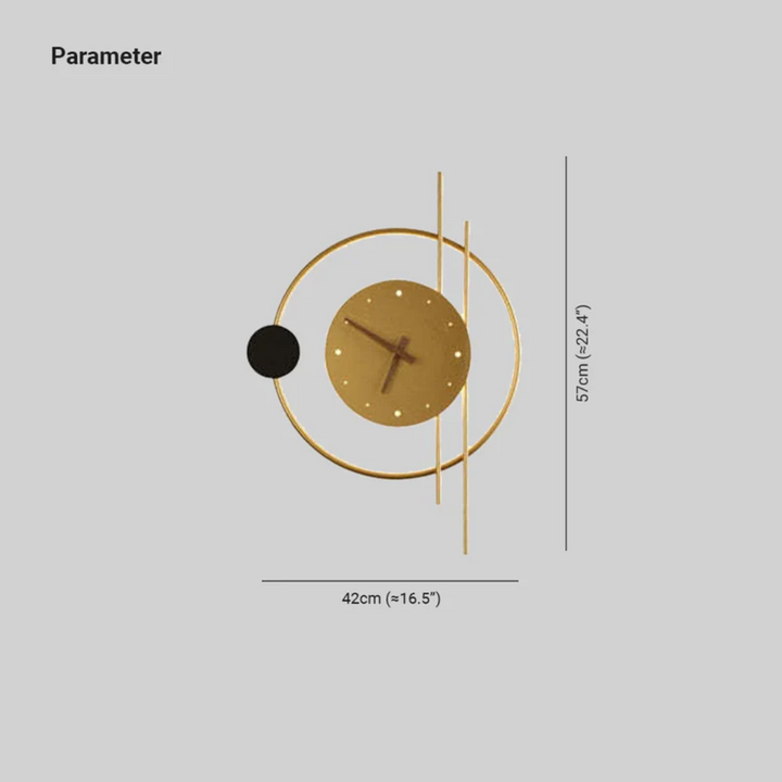 Modern LED wall clock lamp - Chronos